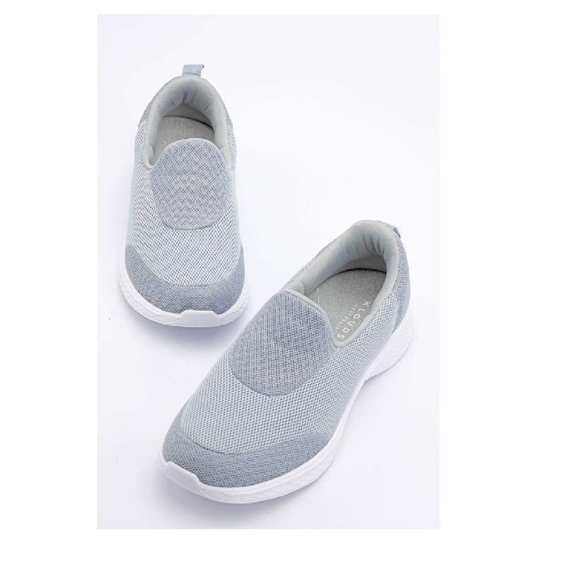 Klouds krosswalk grey womens slip on