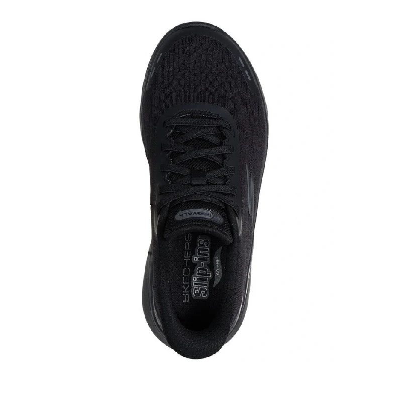 Skechers fit n go womens black slip on