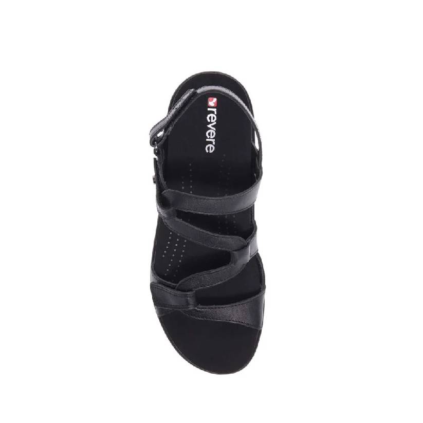 Revere Miami black womens adjustable sandal
