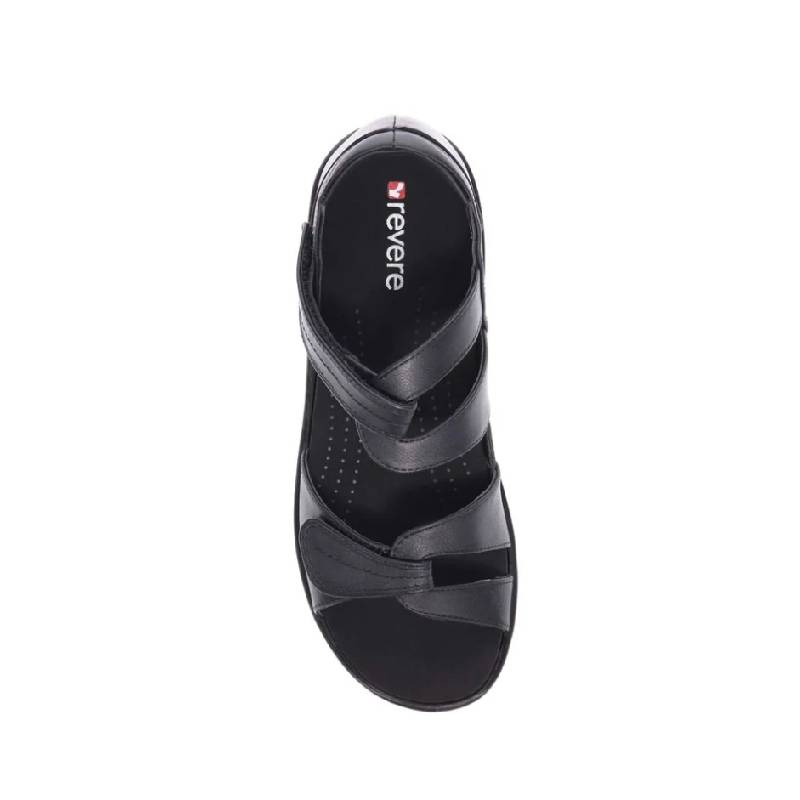 Revere Geneva black womens sandal