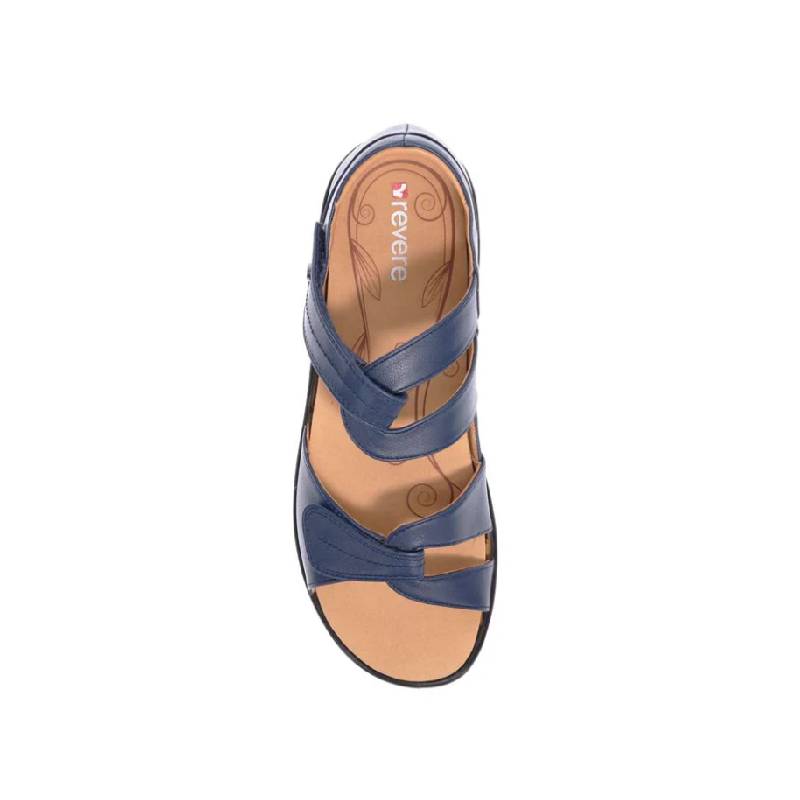 Revere Geneva Navy  womens sandal
