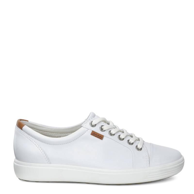Ecco soft 7 white womens lace up