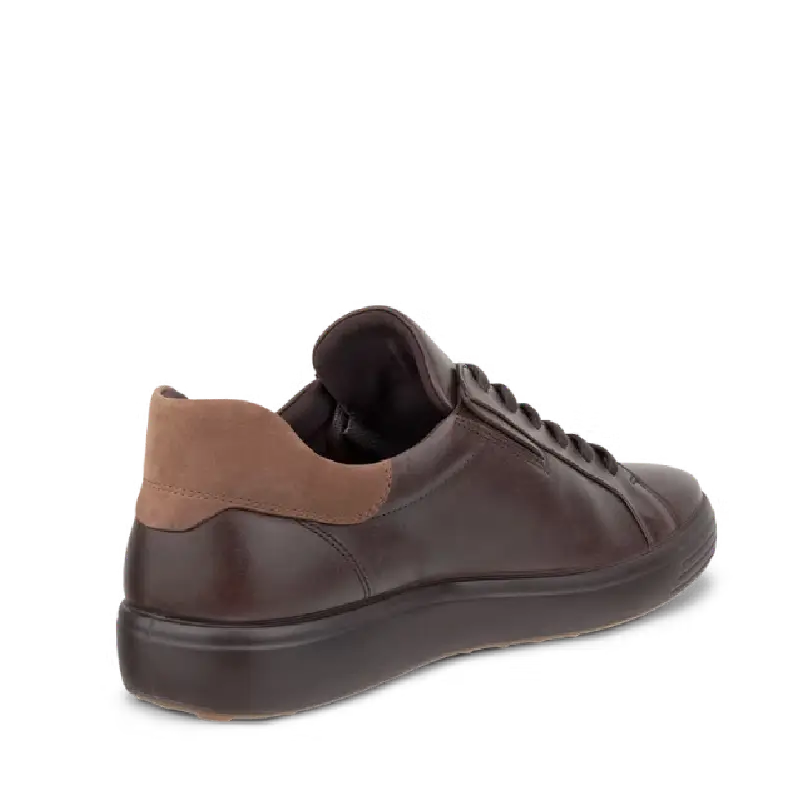 Ecco Soft 7 Mocha mens lace up