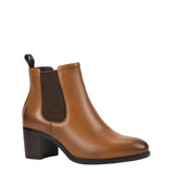 hush puppies scarlett cognac womens heeled boots