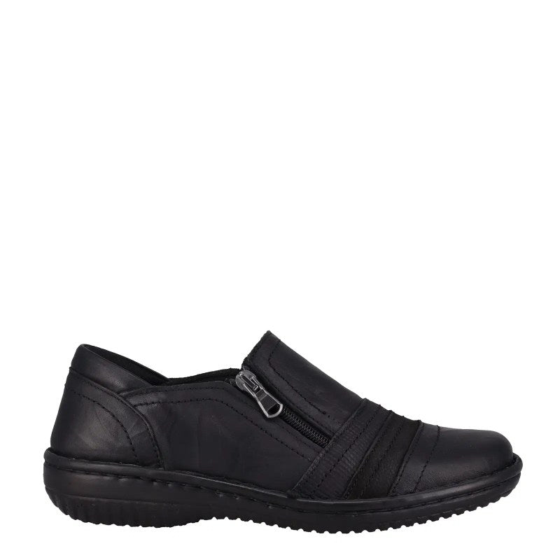 Cabello 5849 black womens zip shoe