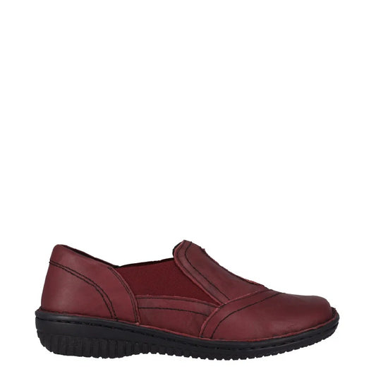 Cabello 761 burgundy womens slip on shoe