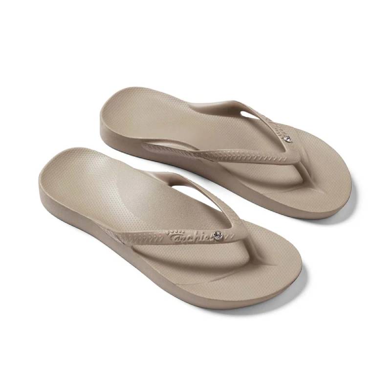 Archies taupe crystal thong