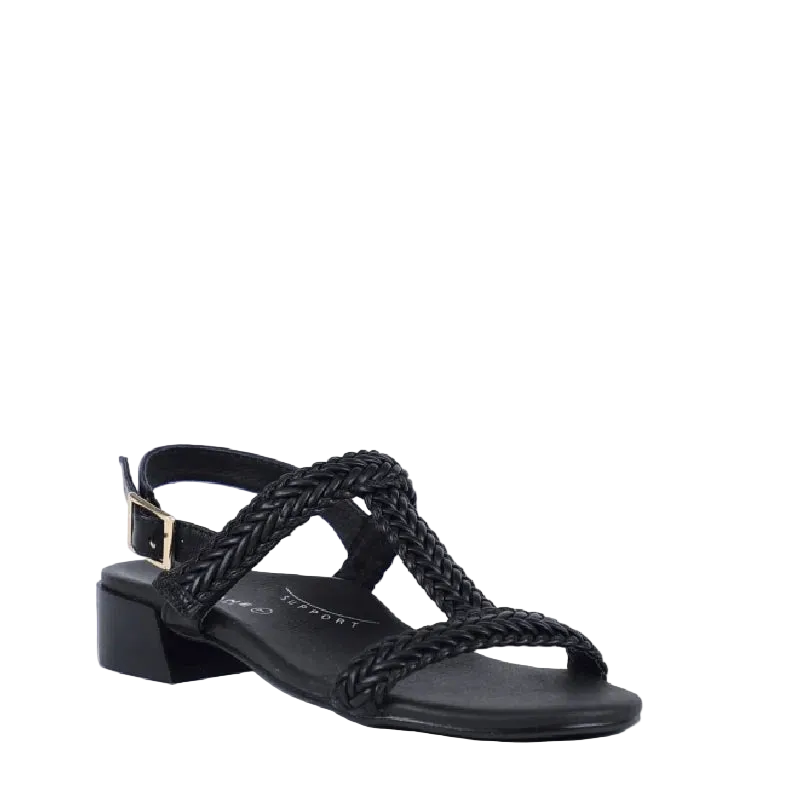 baylane damsel black women sandal