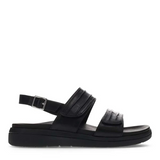 mia vita bloom black womens comfort sandal