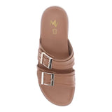 mia vita bowie fawn womens leather slide