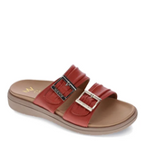 mia vita bowie terracotta leather scuff