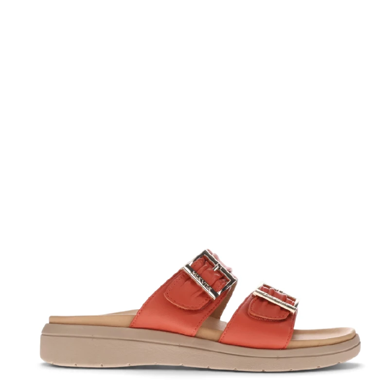 mia vita bowie terracotta leather scuff
