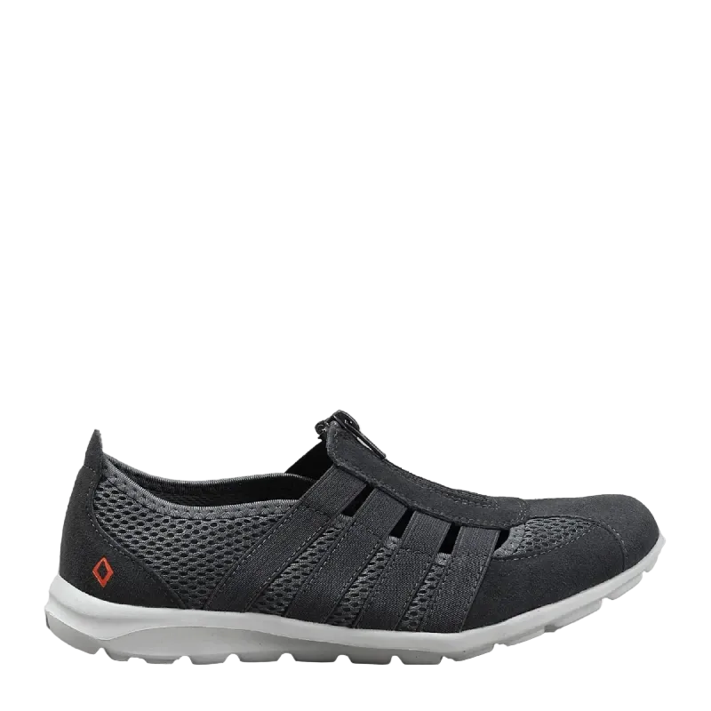 cc resorts charcoal womens zip up shoe