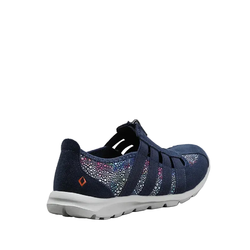 cc resorts christine navy floral womens zip sneaker