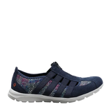 cc resorts christine navy floral womens zip sneaker
