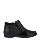 Cabello cp462 black leather zip boot