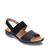 revere como black lizard adjustable sandal for women