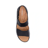 revere como black lizard adjustable sandal for women