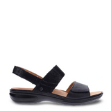 revere como black lizard adjustable sandal for women