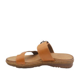 Cabello Archy tan womens adjustable scuff