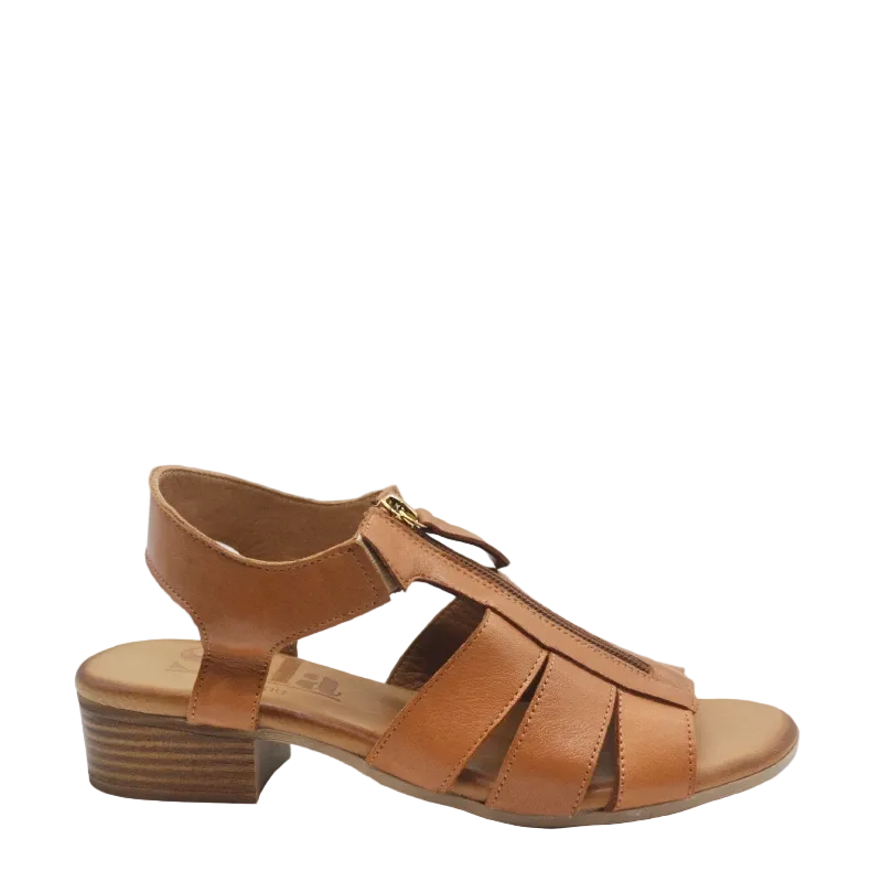 sala josy tan leather sandal
