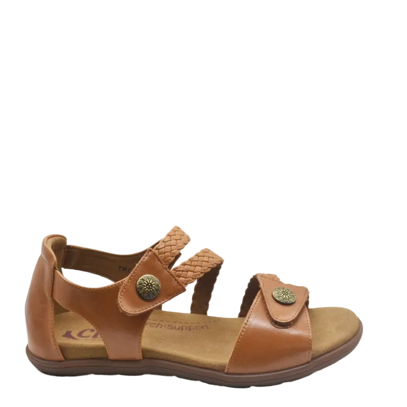 cbd trophy tan womens sandal
