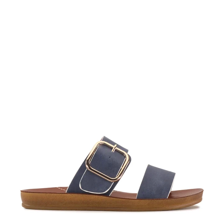 los cabos doti navy/white womens slide