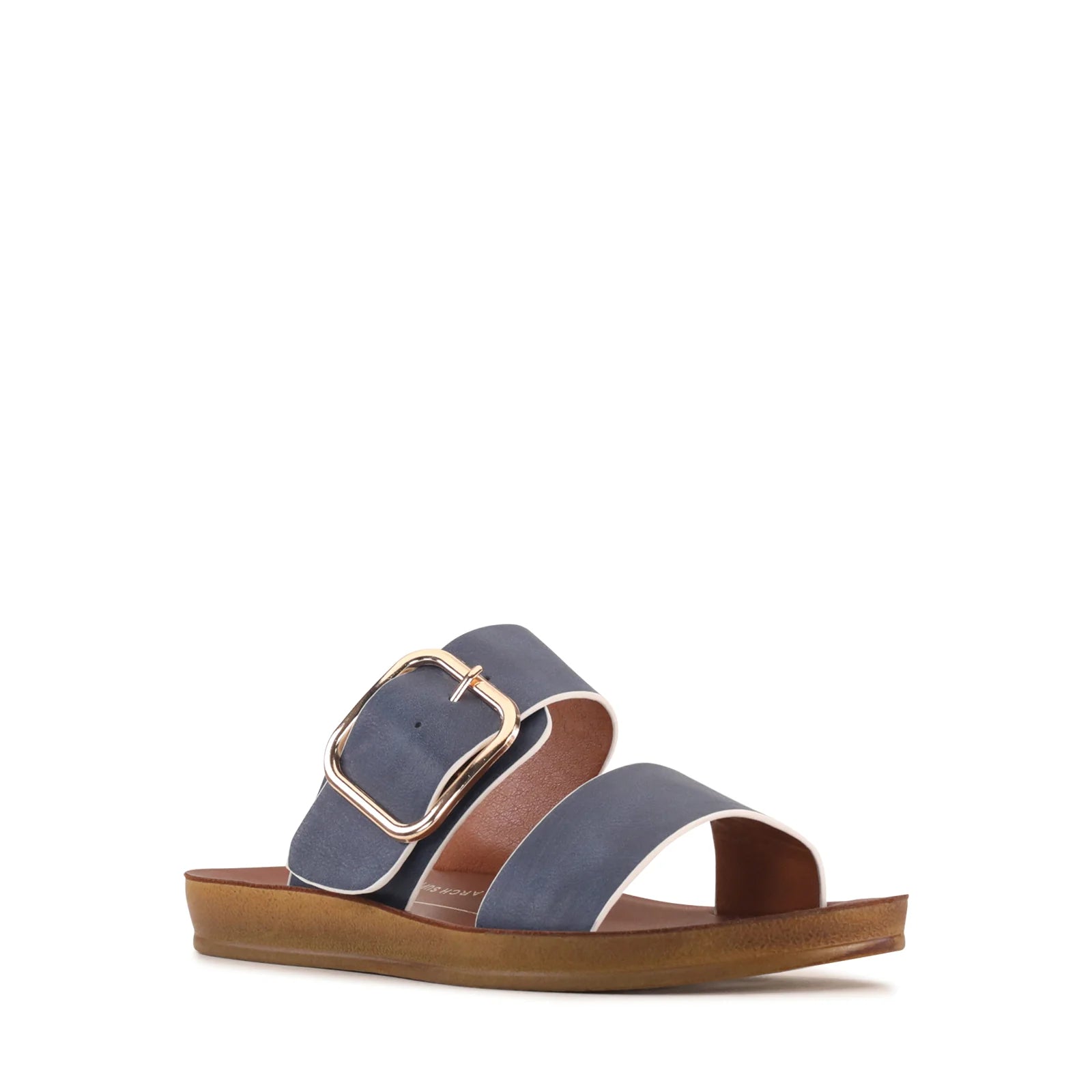 los cabos doti navy/white womens slide