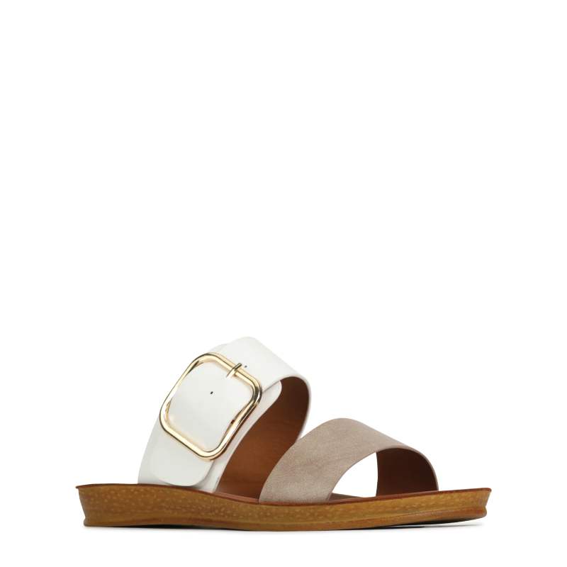 los cabos doti white womens slide