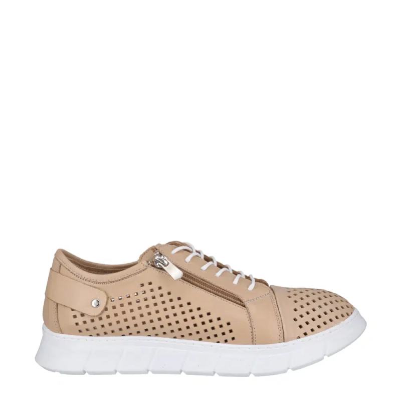 Cabello eg172 latte womens lace up
