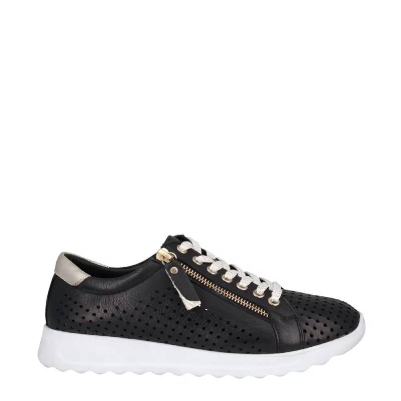 Cabello EG256 black womens lace up