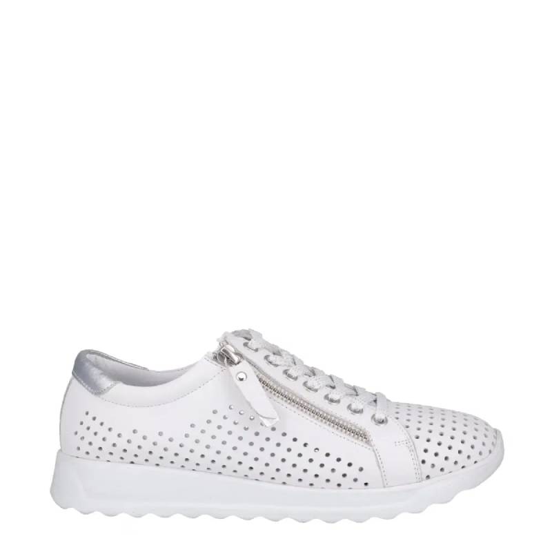Cabello Eg256 White womens lace up