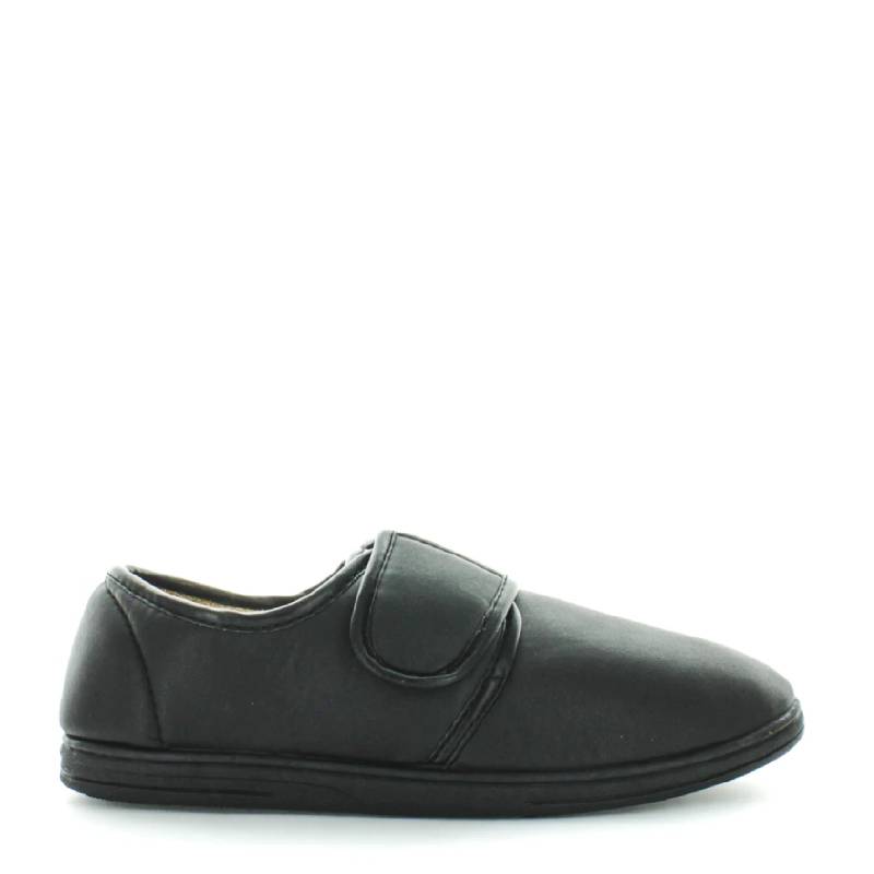Panda Elton black mens adjustable slipper