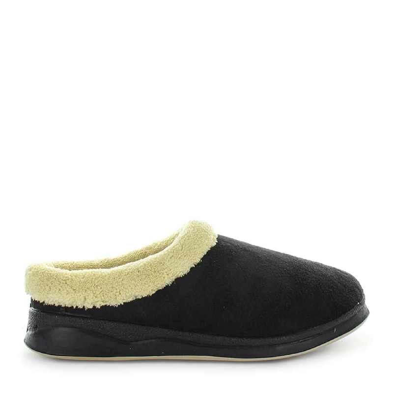 panda endy black womens scuff slipper