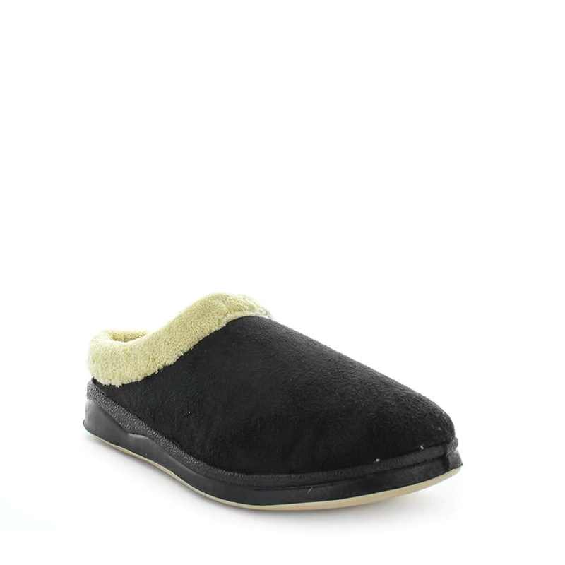 panda endy black womens scuff slipper
