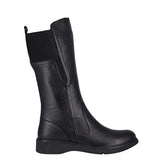 Cabello Envy black long leather boot