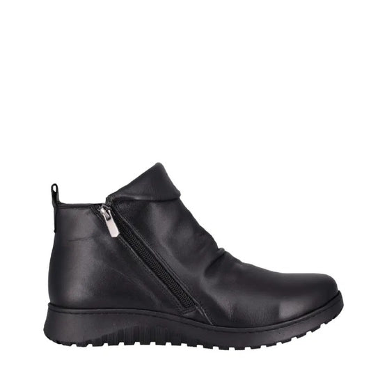 Cabello express black leather womens boot