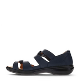 Revere Geneva royal blue adjustable womens sandal