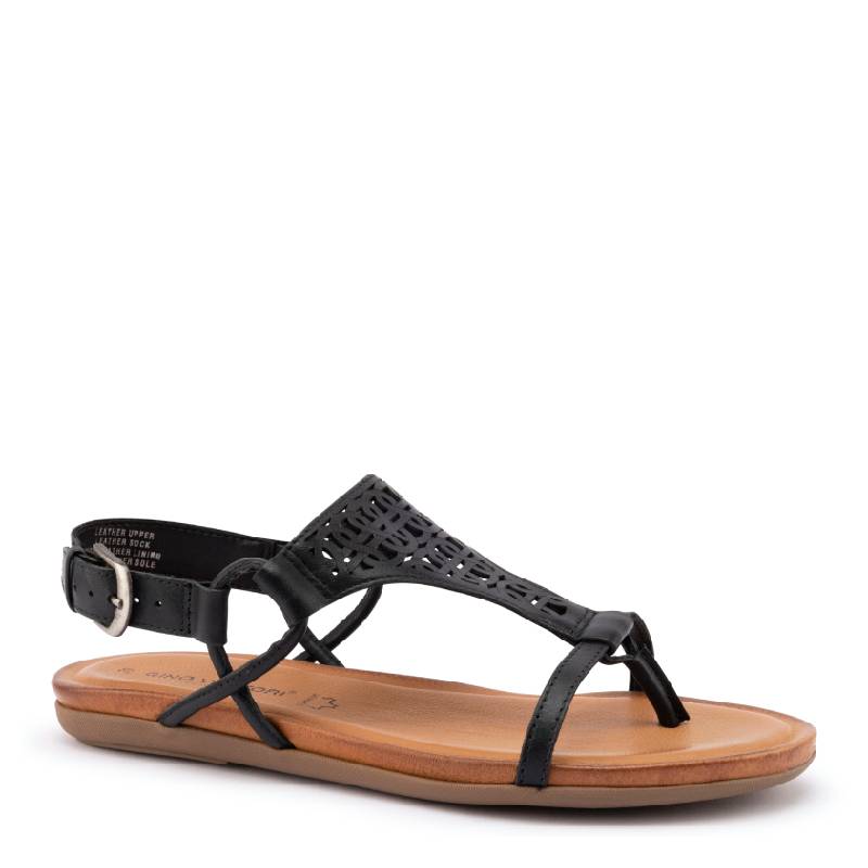 gino ventori black womens sandal