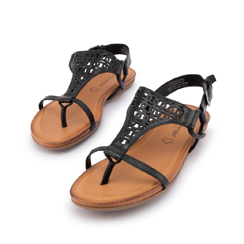 gino ventori black womens sandal