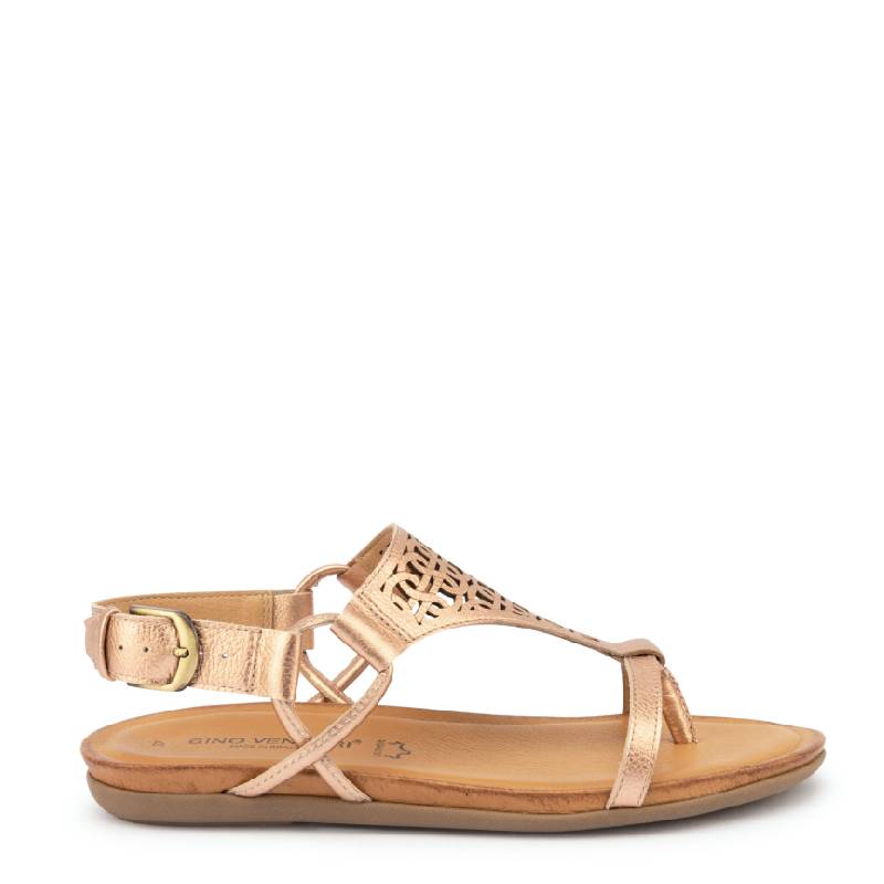 gino ventori frontier rose gold sandal