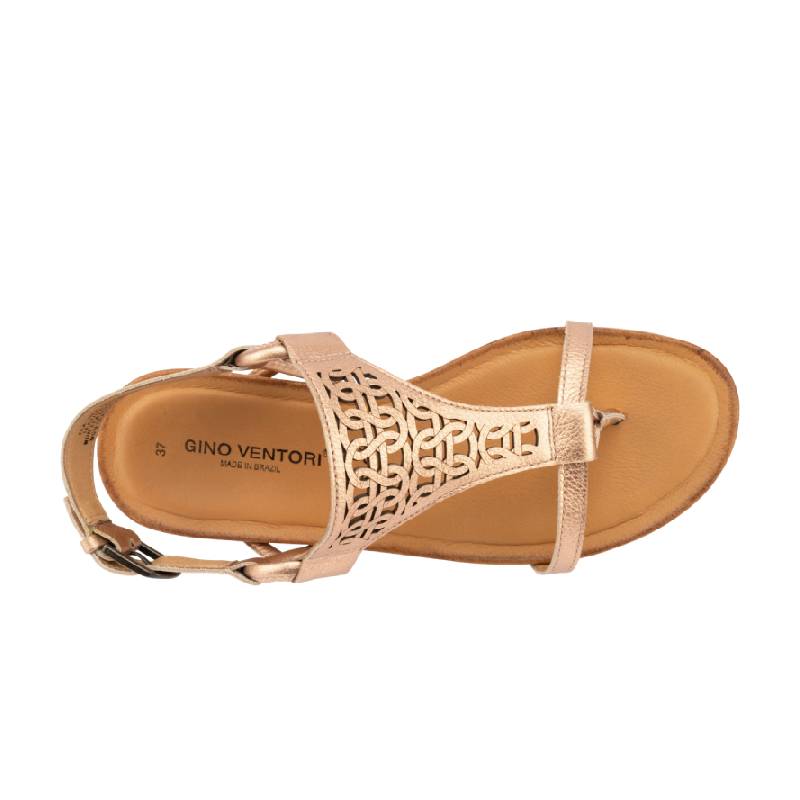 gino ventori frontier rose gold sandal