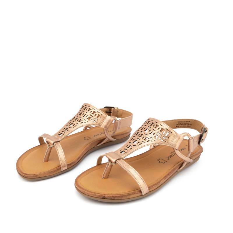 gino ventori frontier rose gold sandal