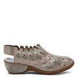 Rieker 47156 beige multi slip on