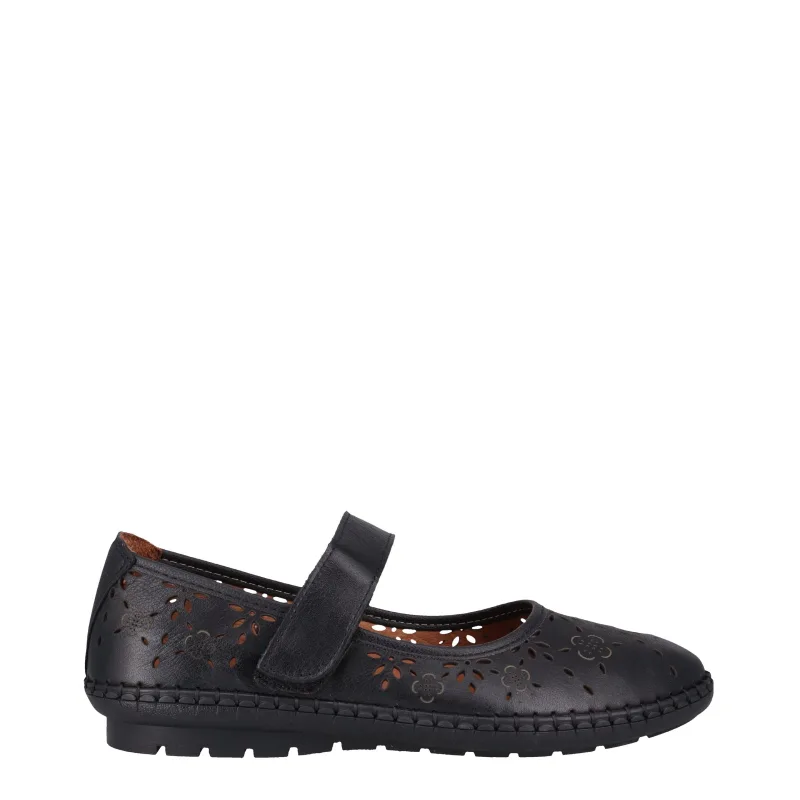cabello keisha black womens leather mary jane shoe