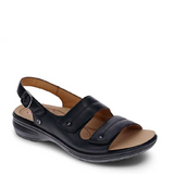 Revere Manilla Black womens adjustable sandal