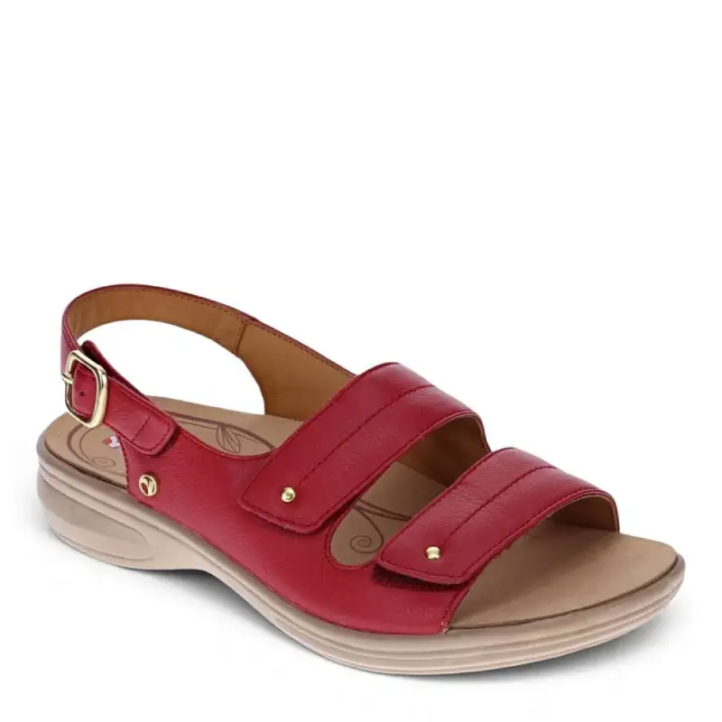 Revere Manilla Red womens adjustable sandal