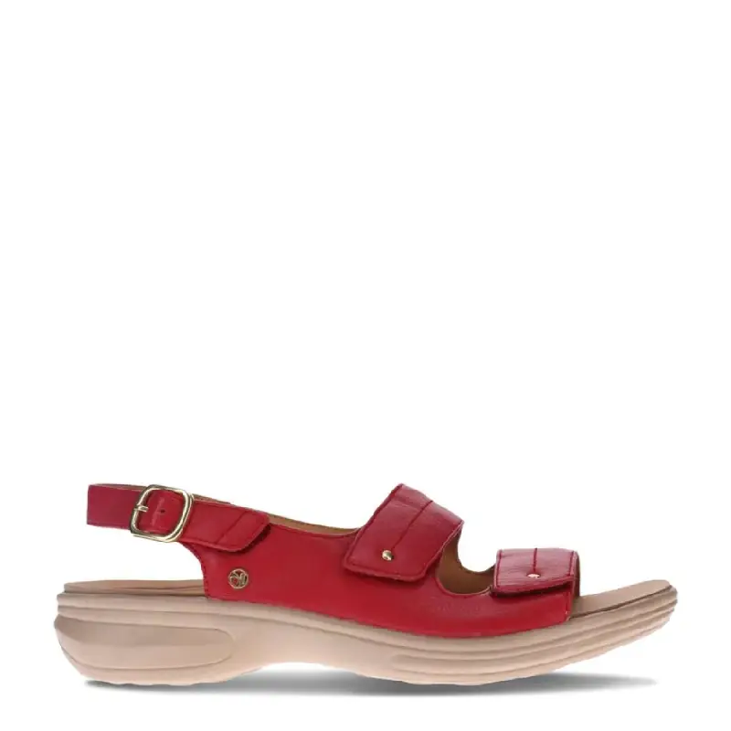 Revere Manilla Red womens adjustable sandal