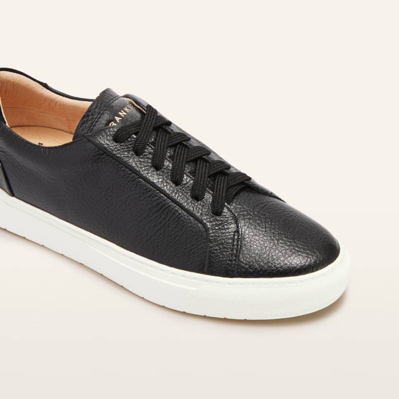 Frankie 4 mim Black womens lace up