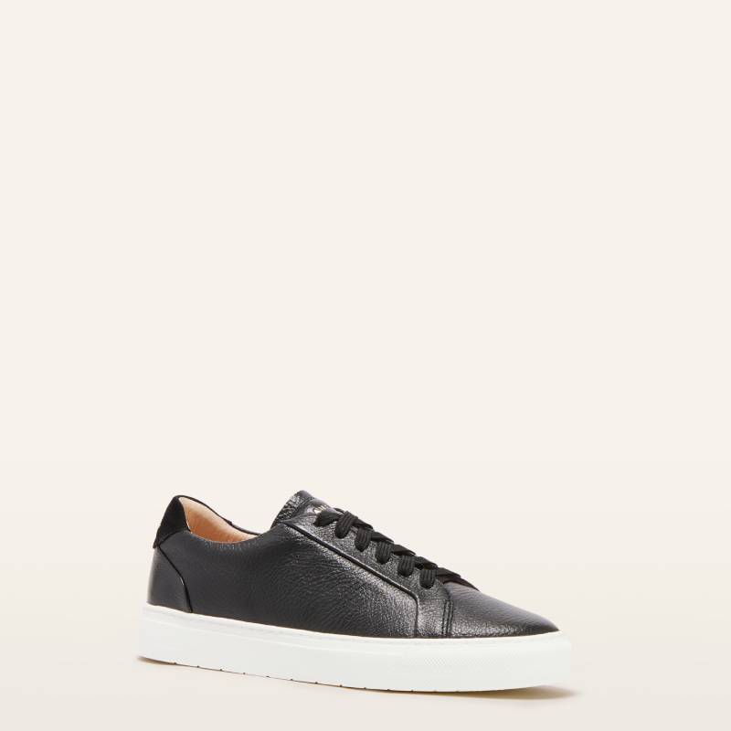 Frankie 4 mim Black womens lace up